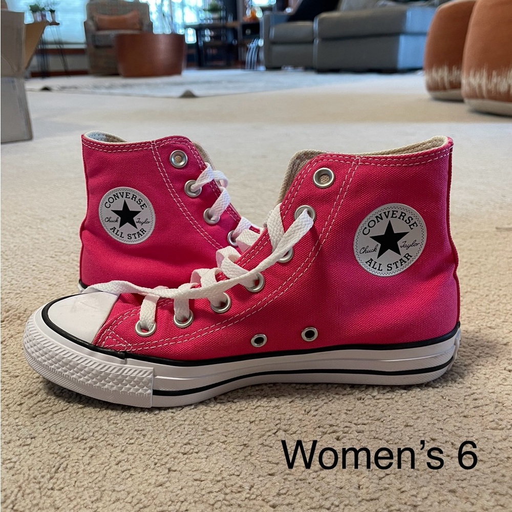 Converse Women's Pink High-Top Sneakers